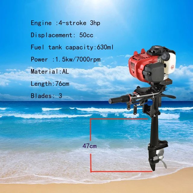 Boat Engine 4 Stroke Factory Price Small Power 2 Stroke Outboard Engine 52cc Boat Motor Engines Machine